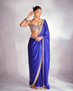 Midnight Ethnica Drape Sari